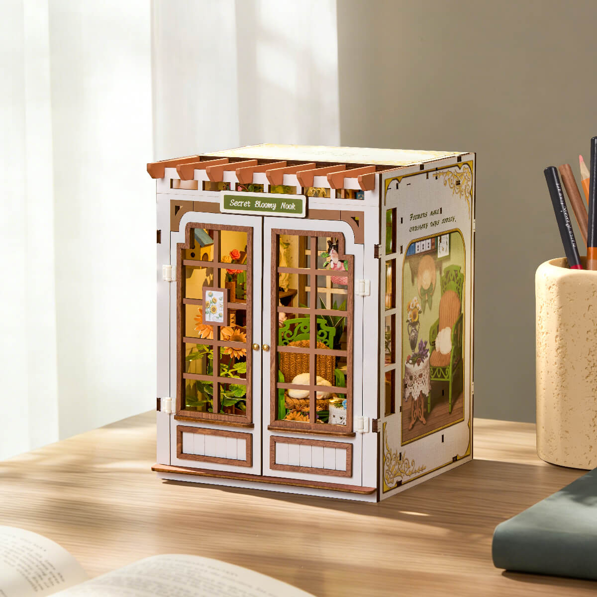 Rolife DIY Boekenhoek Secret Bloomy Nook – TGE04 - Afbeelding 3