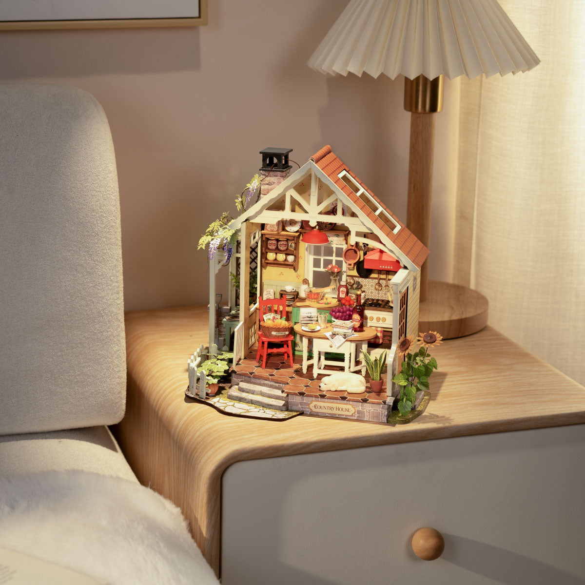 Rolife DIY Miniatuurhuis Zonovergoten Boerderijkeuken DH101 - Afbeelding 3