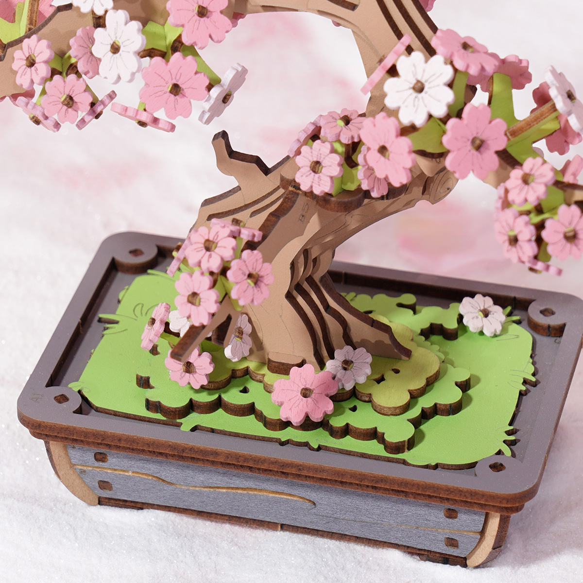 Rolife 3D Houten Puzzel Sakura Bonsai – TG415 - Afbeelding 6