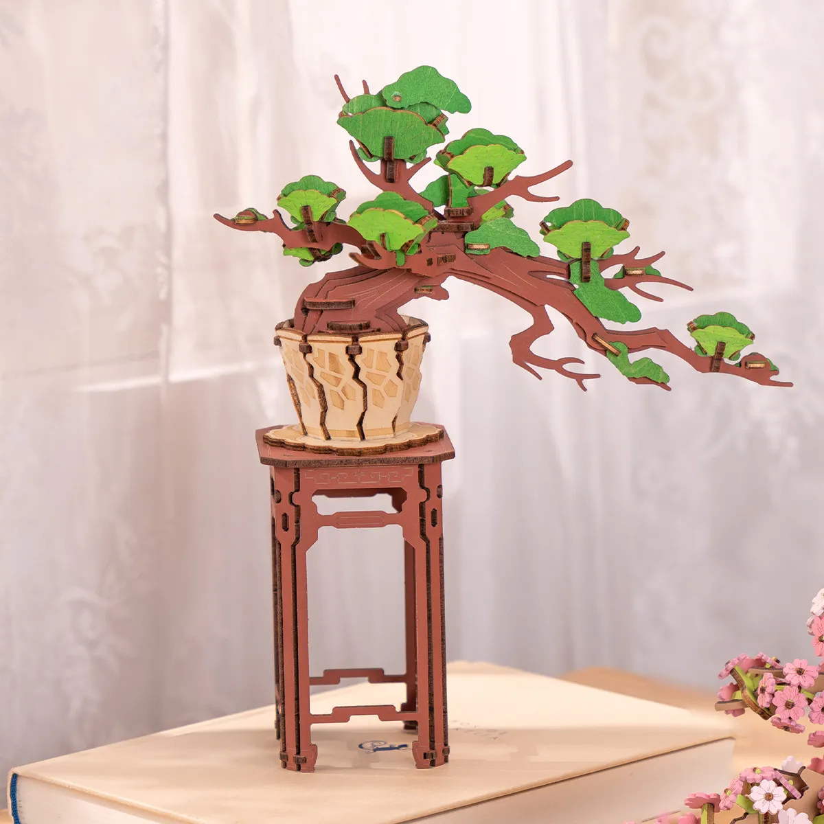 Rolife 3D Houten Puzzel Evergreen Pine Bonsai – TG510 - Afbeelding 2