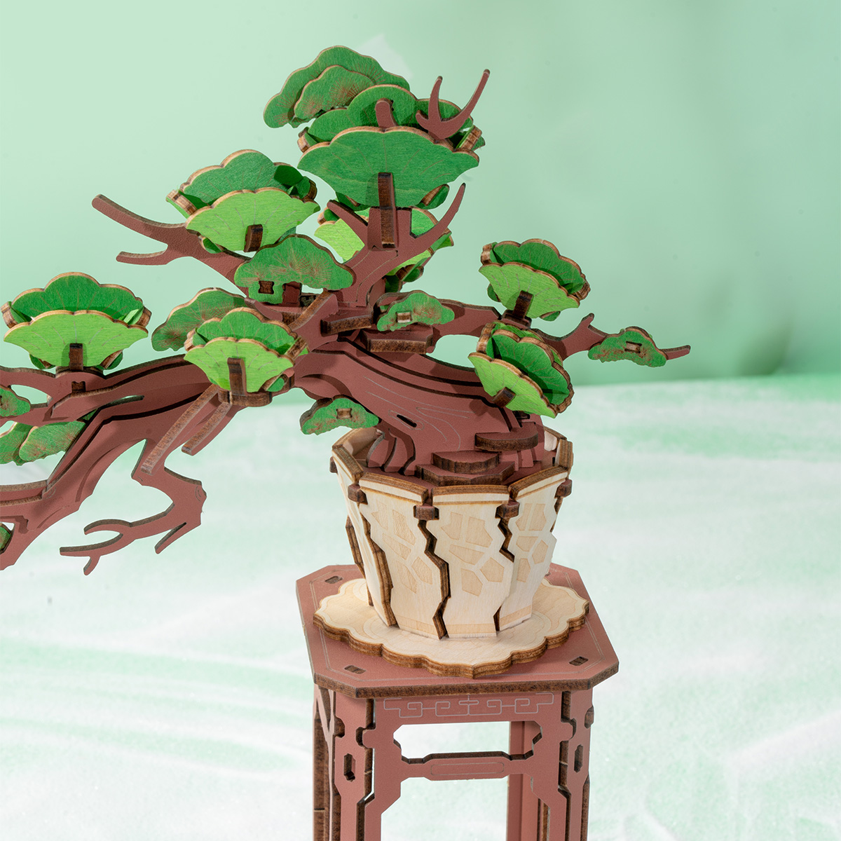 Rolife 3D Houten Puzzel Evergreen Pine Bonsai – TG510 - Afbeelding 3