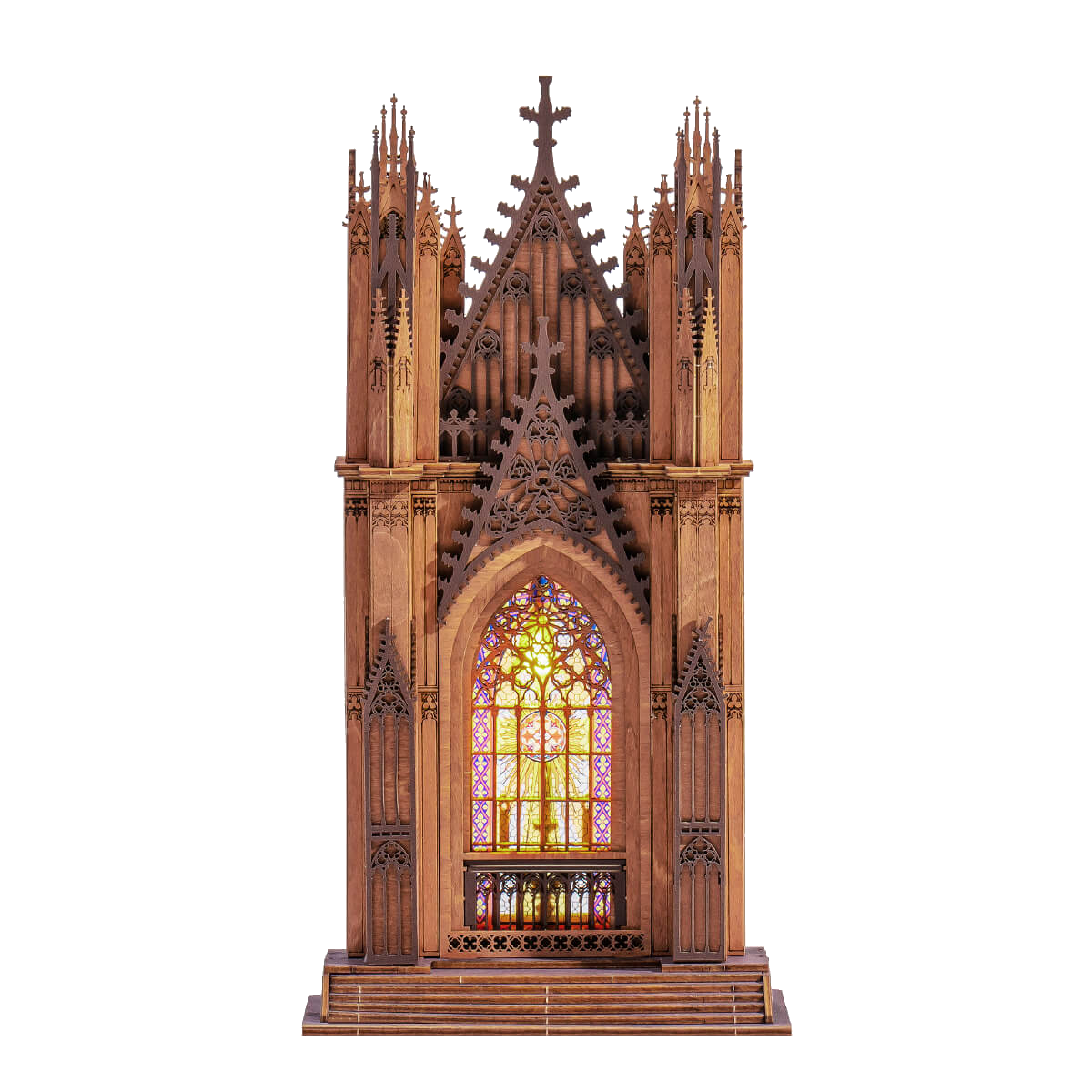 Rolife 3D Houten Puzzel Twin-Tower Cathedral – TGA01