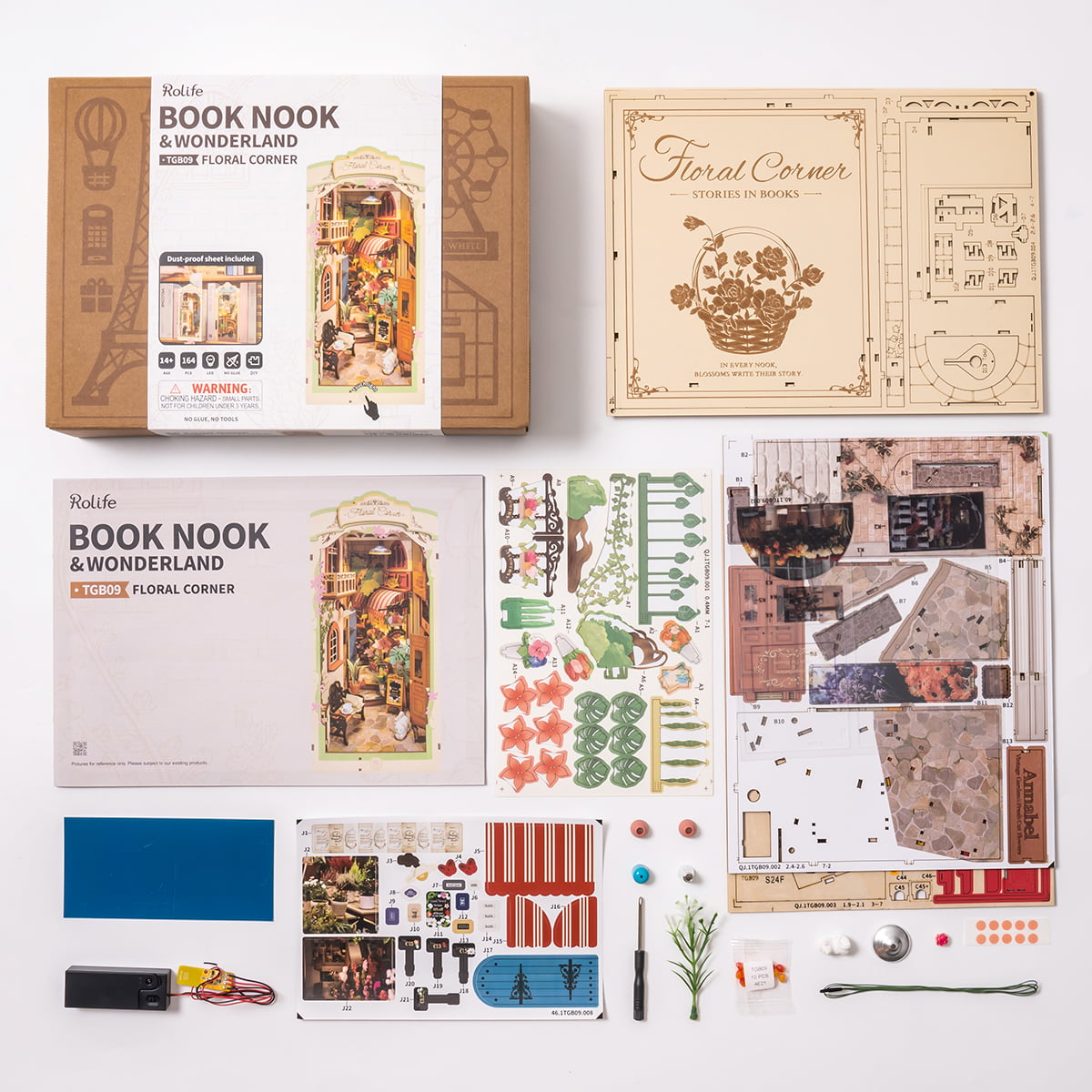 Rolife DIY Boekenhoek Bloemenhoek TGB09 - Afbeelding 3