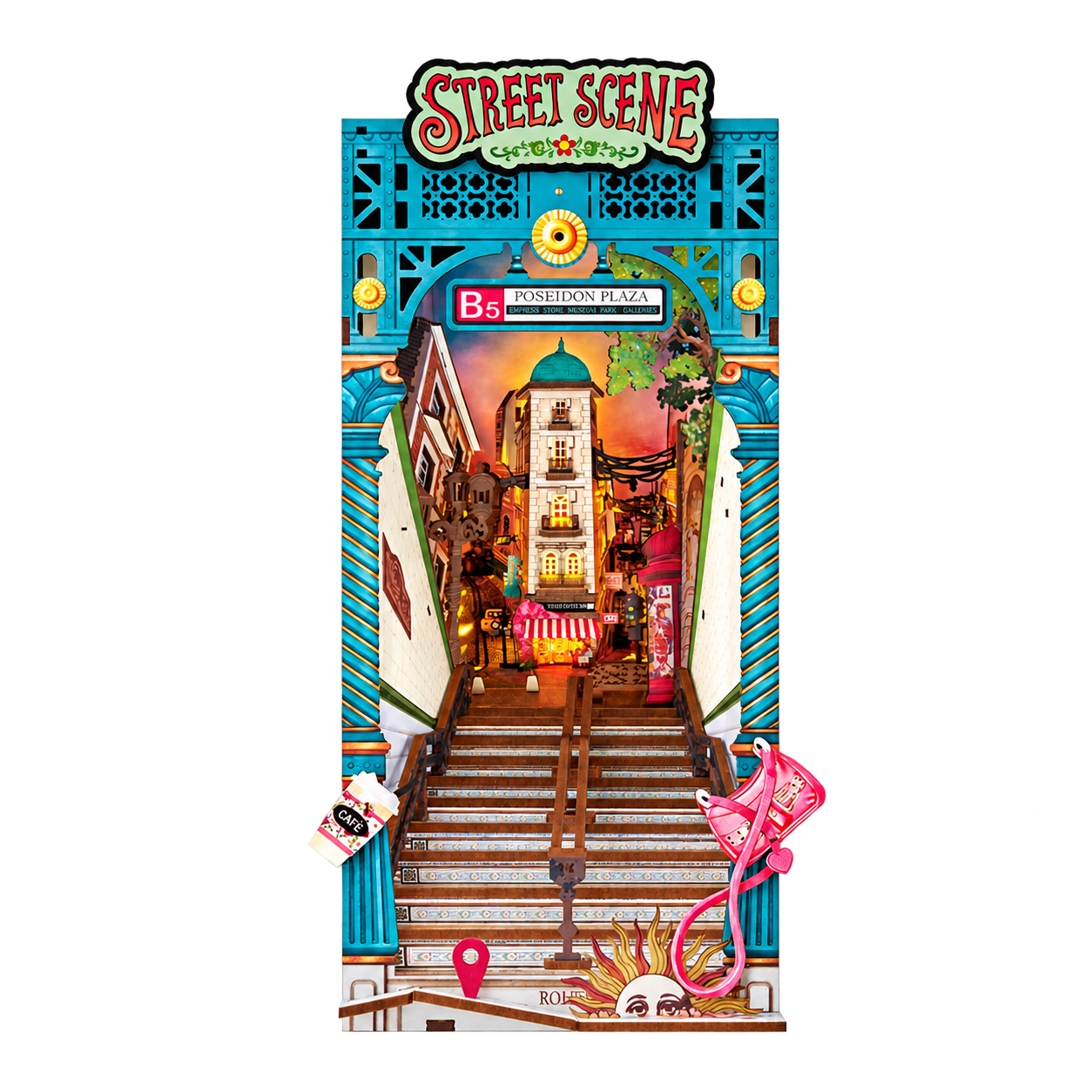 Rolife DIY Boekenhoek Street Scene – TGB13
