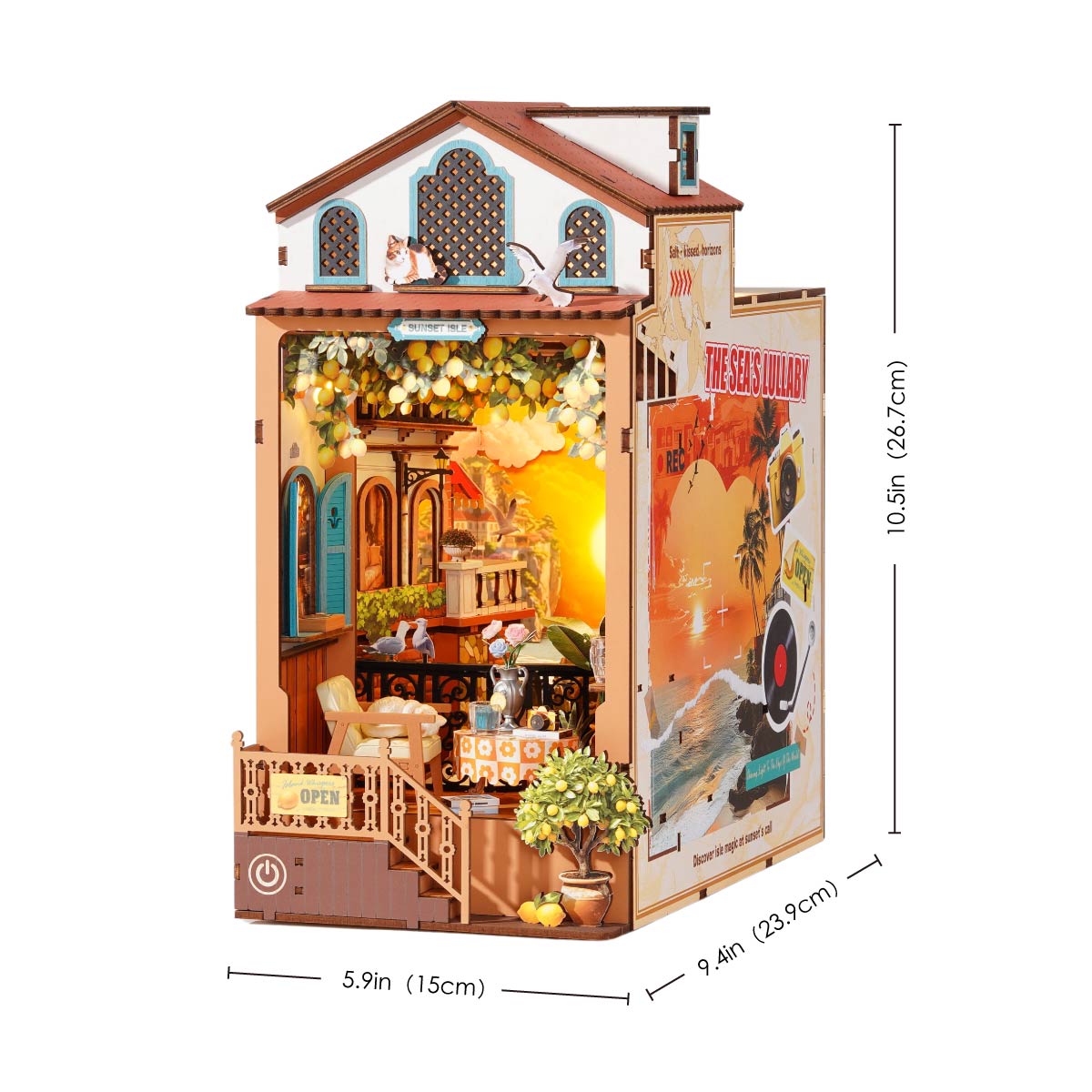 Rolife DIY Boekenhoek Sunset Isle – TGB18 - Afbeelding 6