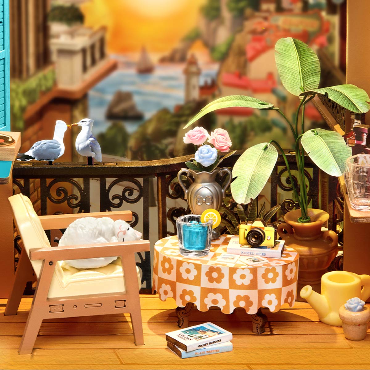 Rolife DIY Boekenhoek Sunset Isle – TGB18 - Afbeelding 5