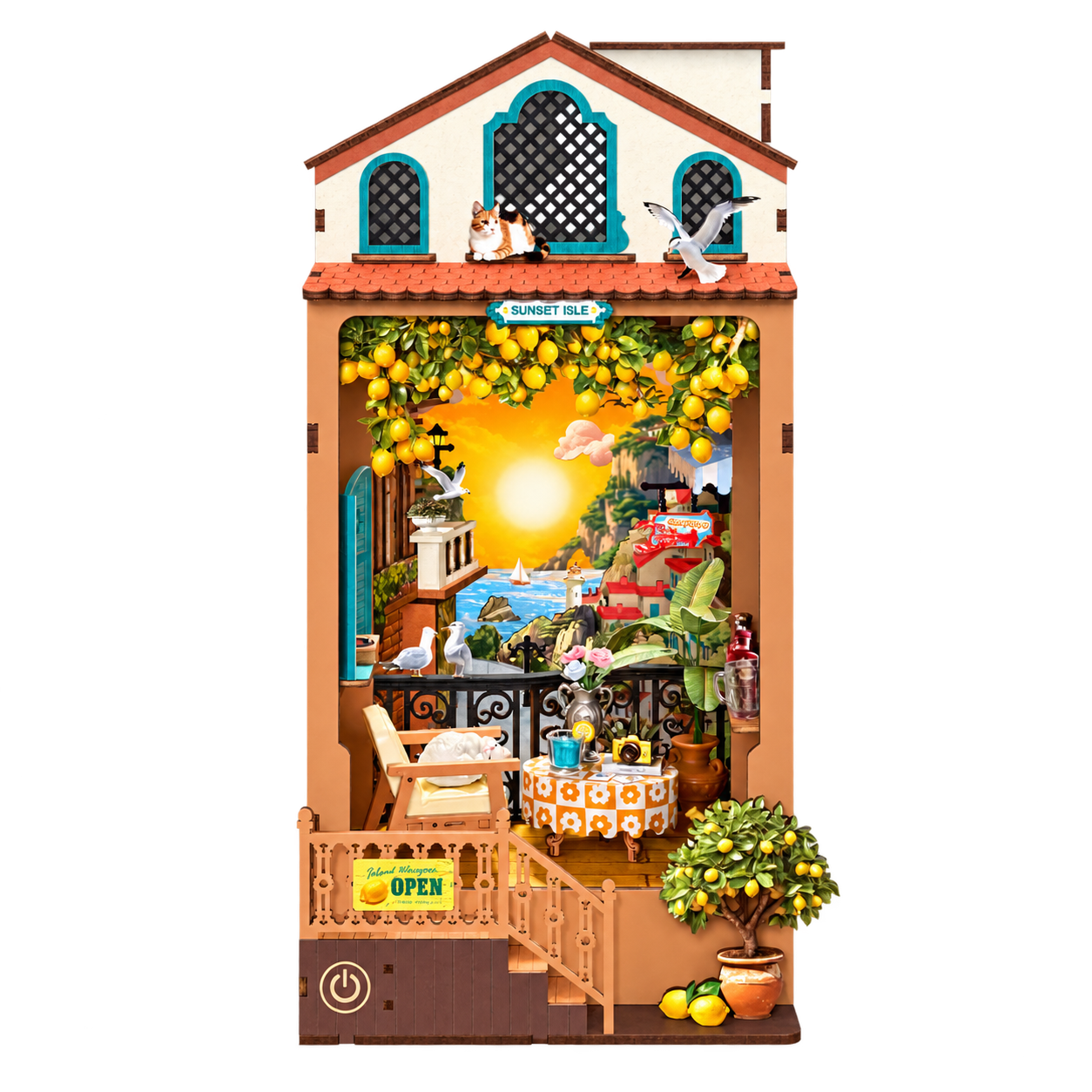 Rolife DIY Boekenhoek Sunset Isle – TGB18