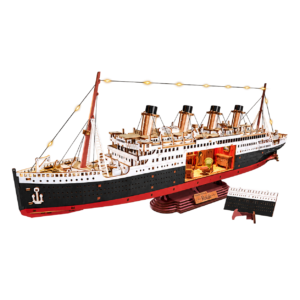 Rolife TGL02 houten scheepsmodel met verlichting en afneembaar zijpaneel