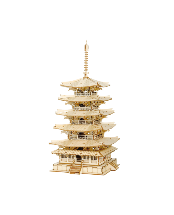 Rolife 3D Houten Puzzel Pagode met Vijf Verdiepingen – TGN02