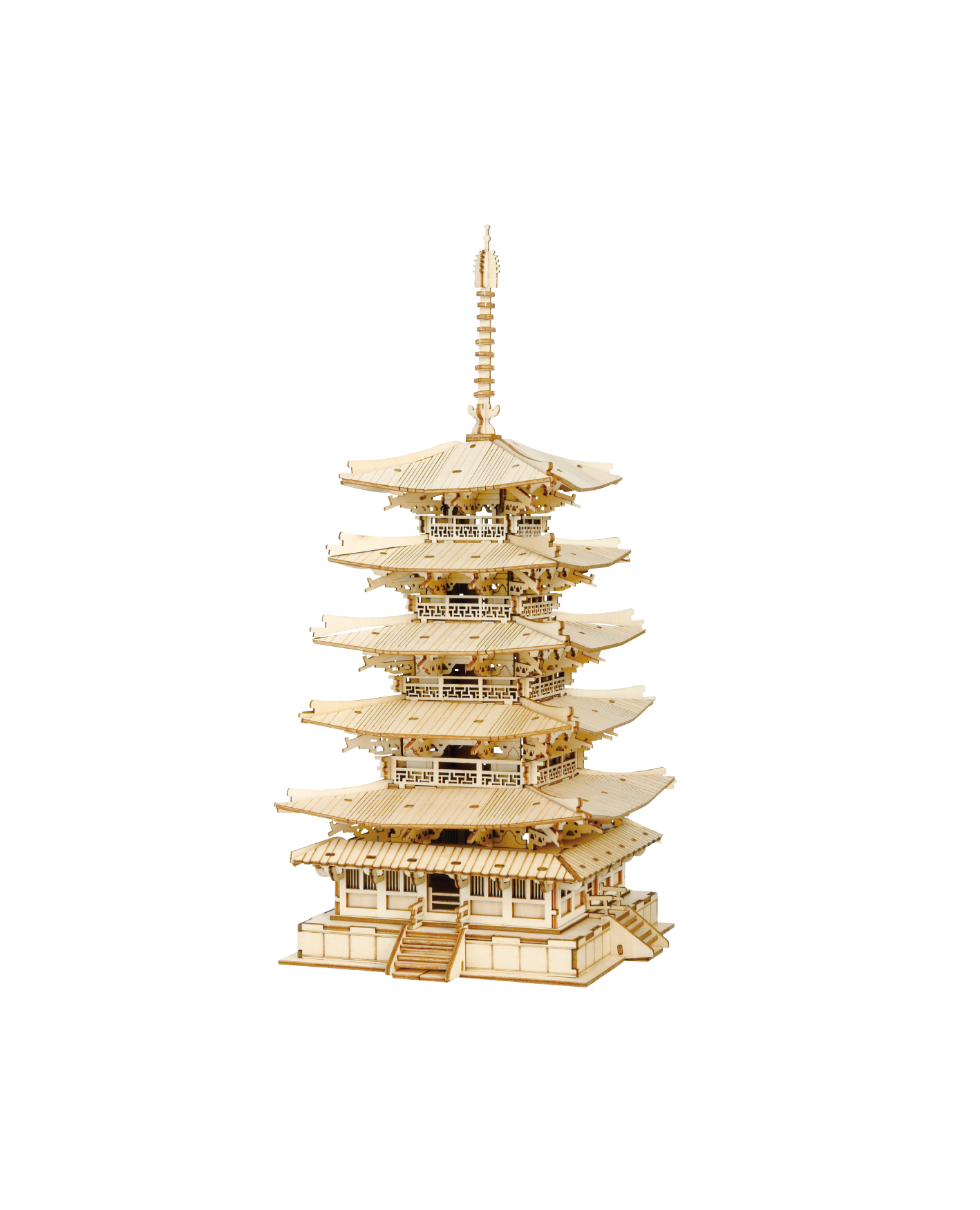 Rolife 3D Houten Puzzel Pagode met Vijf Verdiepingen – TGN02