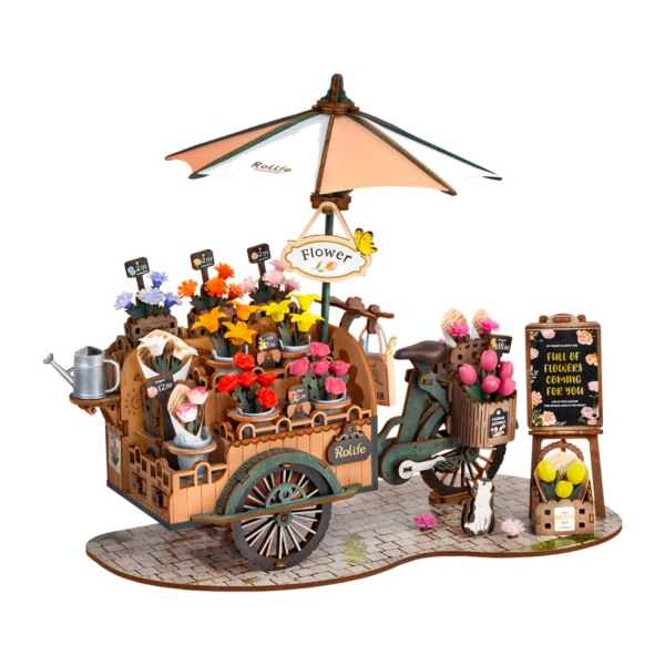 Rolife 3D Houten Puzzel Blossom Cart – TGS03
