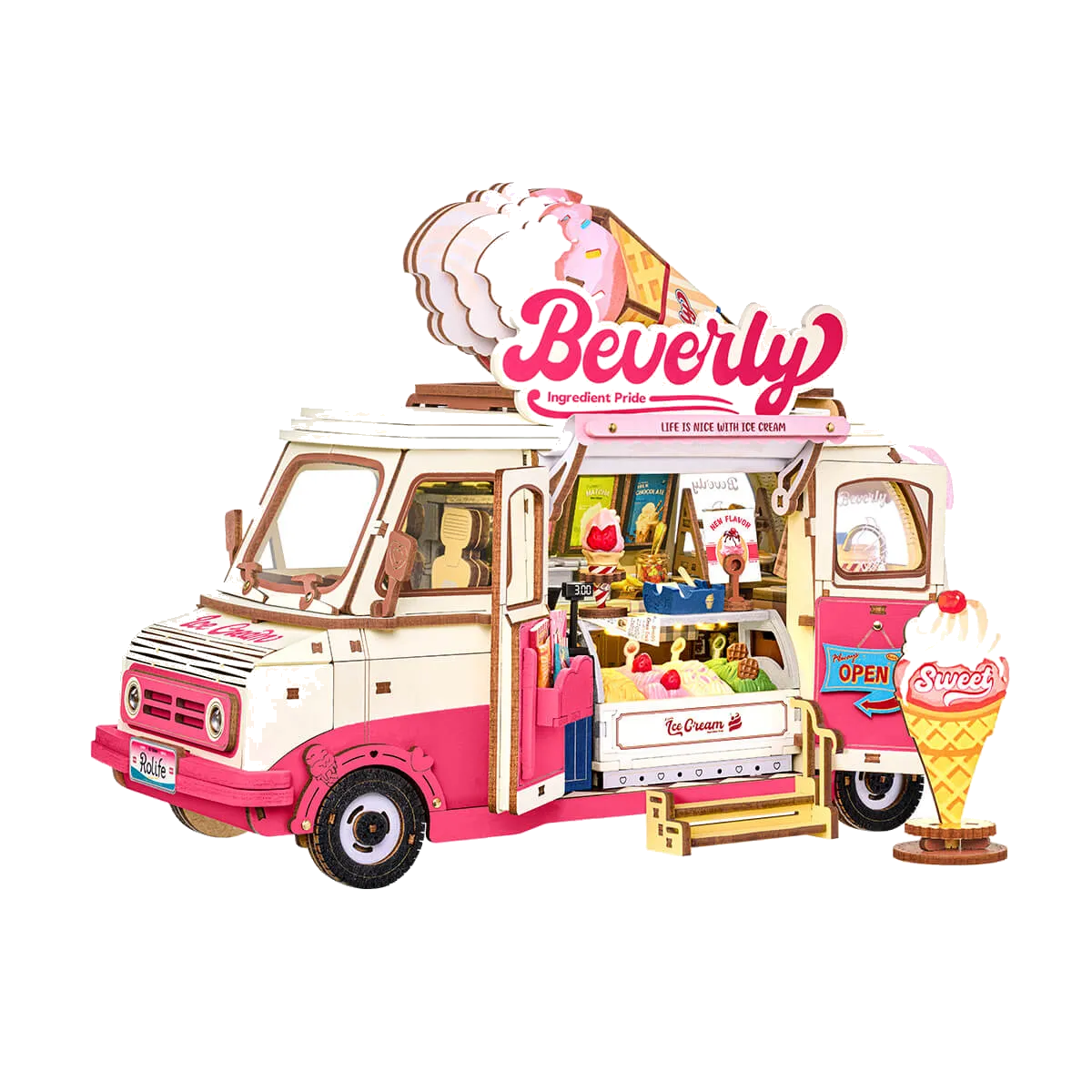 Rolife 3D Houten Puzzel Beverly's IJstruck – TGS06