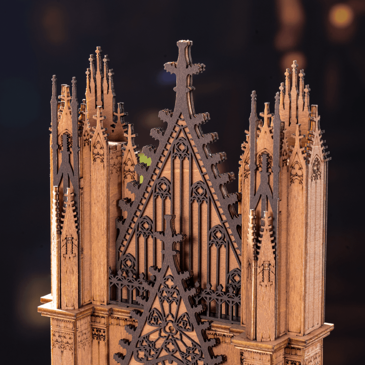 Rolife 3D Houten Puzzel Twin-Tower Cathedral – TGA01 - Afbeelding 4