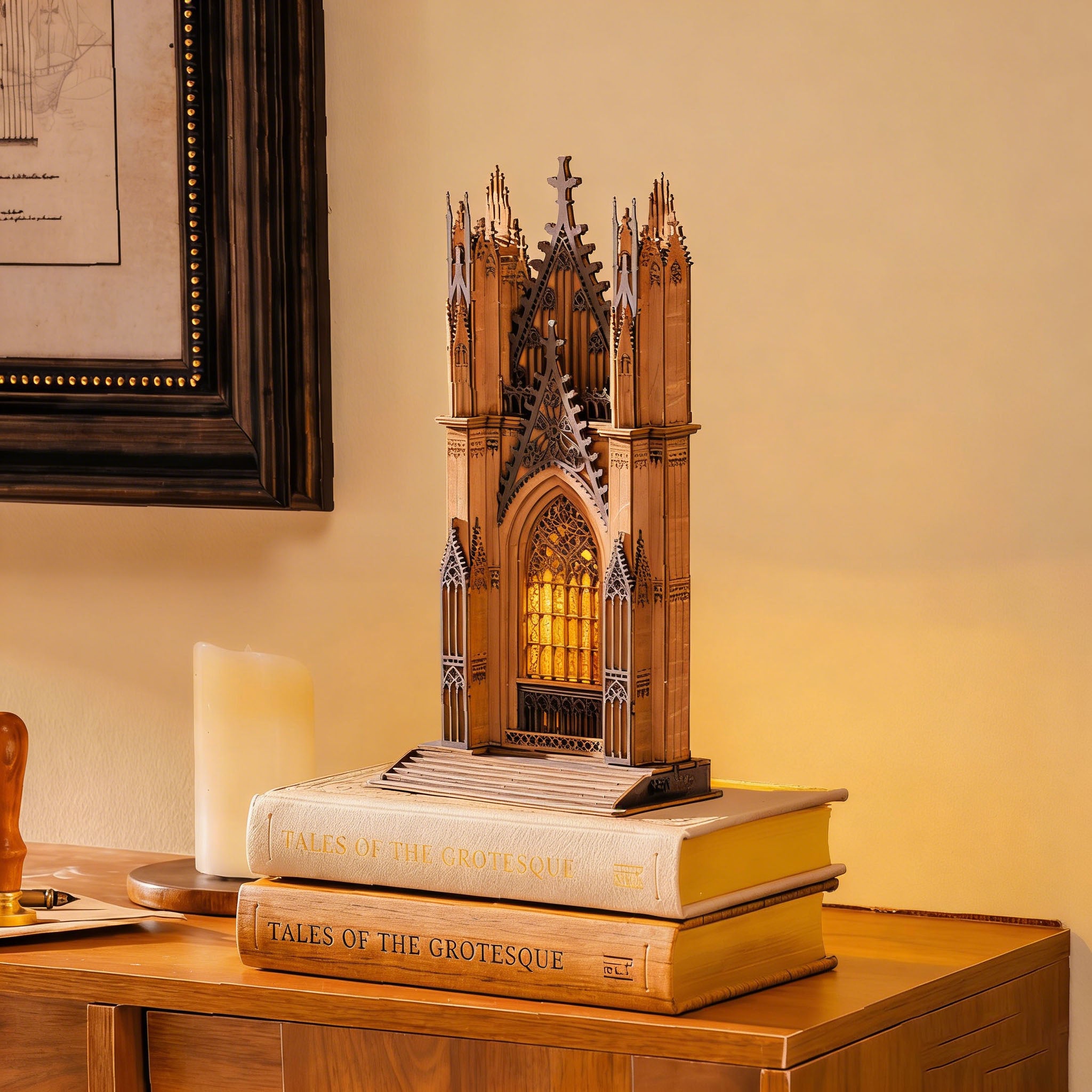 Rolife 3D Houten Puzzel Twin-Tower Cathedral – TGA01 - Afbeelding 2