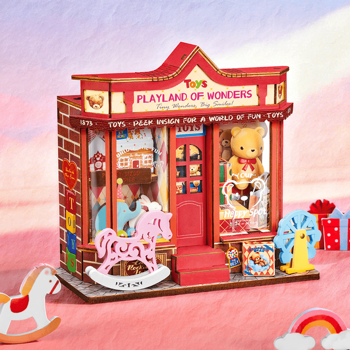 Rolife DIY Miniatuurhuis Grappige Speelgoedwinkel DS044 - Afbeelding 2