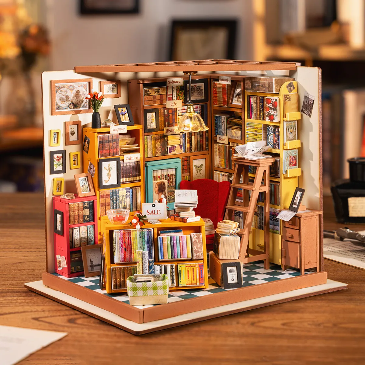 Rolife DIY Miniatuurhuis Sam’s Studeerkamer DG102 - Afbeelding 3