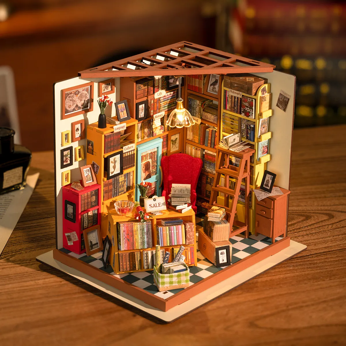Rolife DIY Miniatuurhuis Sam’s Studeerkamer DG102 - Afbeelding 2