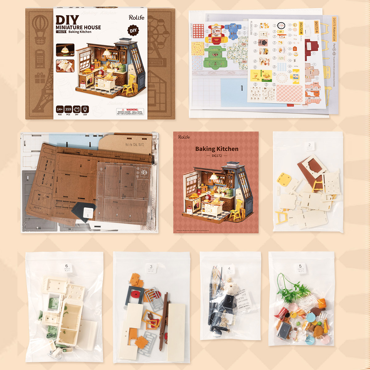 Rolife DIY Miniatuurhuis Bakkeuken DG172 - Afbeelding 3