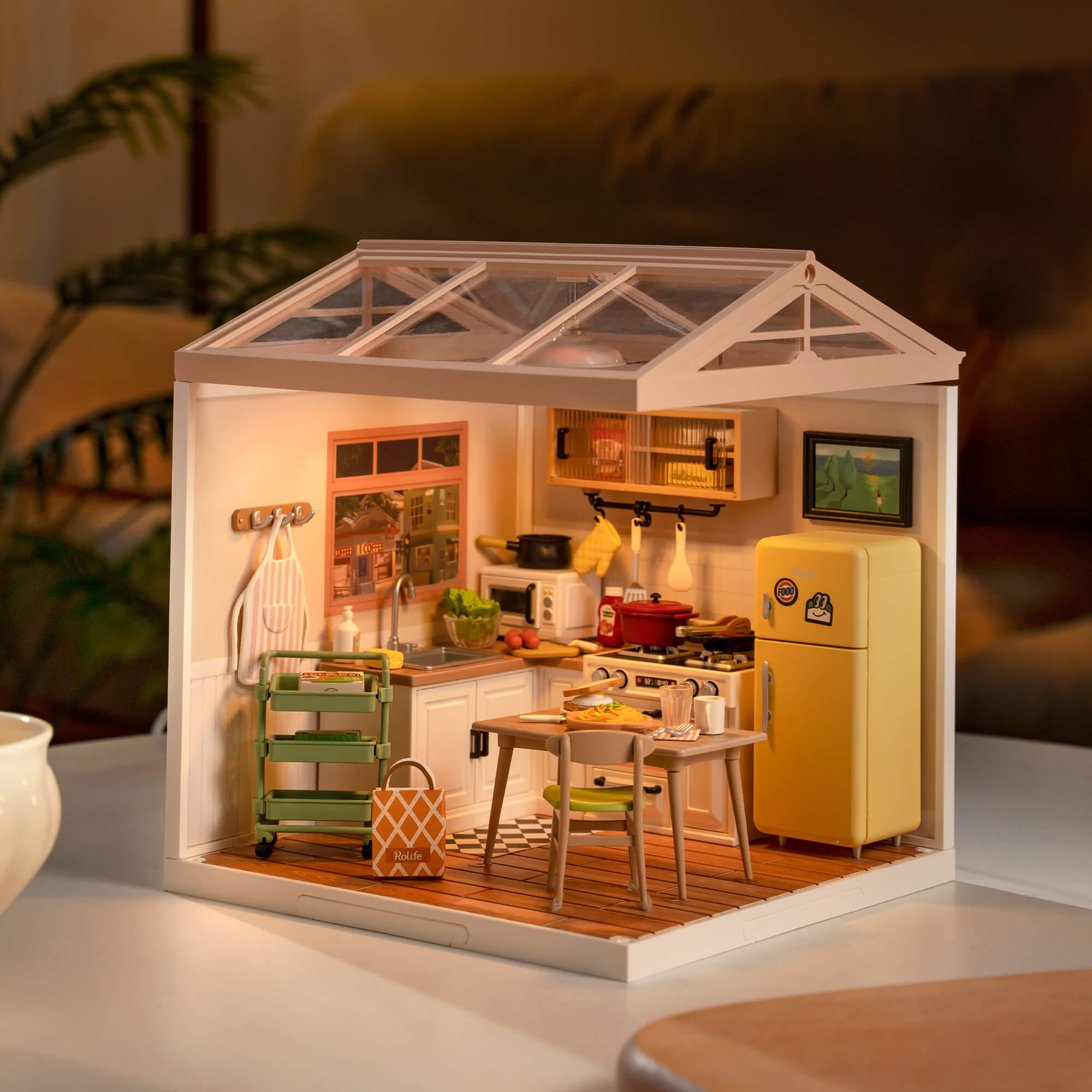 Rolife Super Creator Happy Meals Keuken DW008 - Afbeelding 2