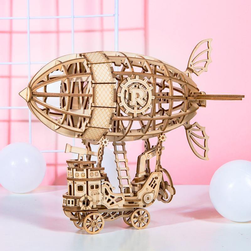 Rolife 3D Houten Puzzel Luchtschip – TG407 - Afbeelding 2