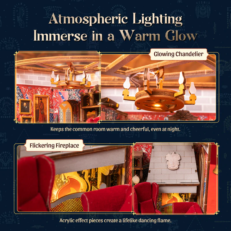 Harry Potter 3D modelbouw Gryffindor Common Room – 1621 - Afbeelding 6