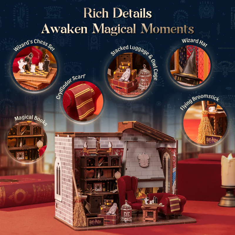 Harry Potter 3D modelbouw Gryffindor Common Room – 1621 - Afbeelding 7