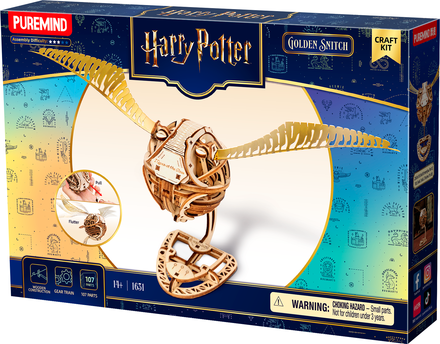 Harry Potter 3D modelbouw Golden Snitch – 1631 - Afbeelding 10