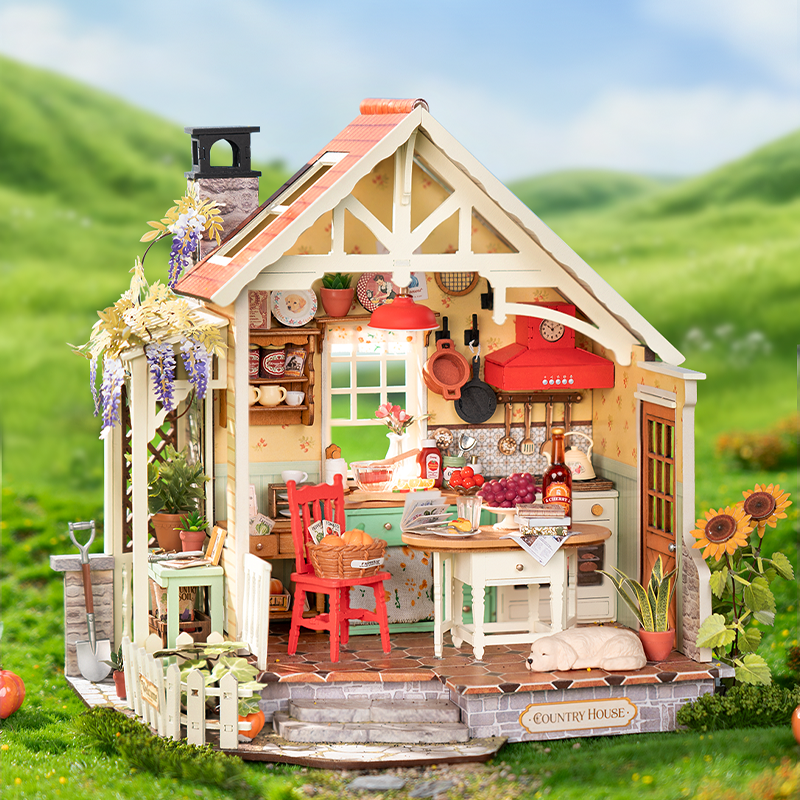 Rolife DIY Miniatuurhuis Zonovergoten Boerderijkeuken DH101 - Afbeelding 2