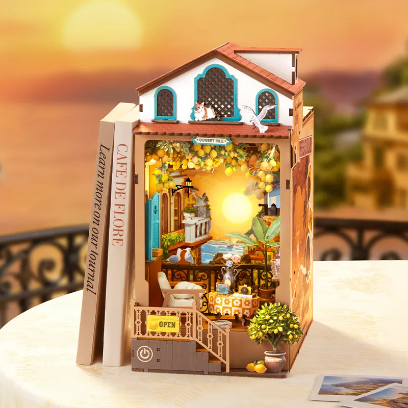 Rolife DIY Boekenhoek Sunset Isle – TGB18 - Afbeelding 2