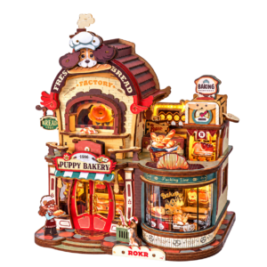 ROKR Dream Bread Factory EAB03 – mechanische miniatuurbakkerij met verlichting