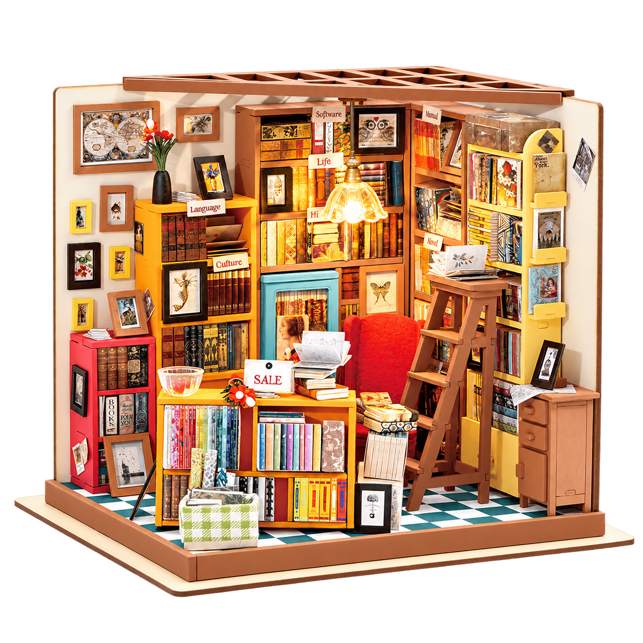 Rolife DIY Miniatuurhuis Sam’s Studeerkamer DG102