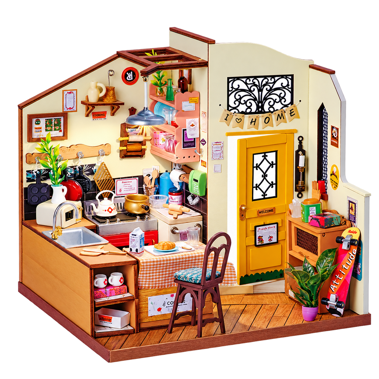 Rolife DIY Miniatuurhuis Gezellige Keuken DG159