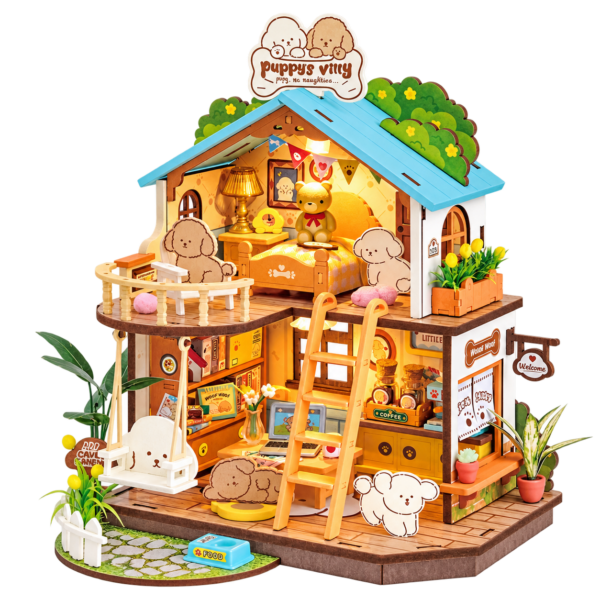 Rolife DIY Miniatuurhuis Puppy’s Gezellige Villa DG169