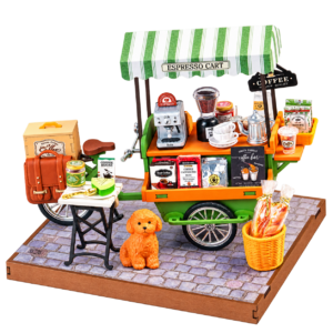 Rolife DIY Miniatuurhuis Aromatische Koffiekar DG182