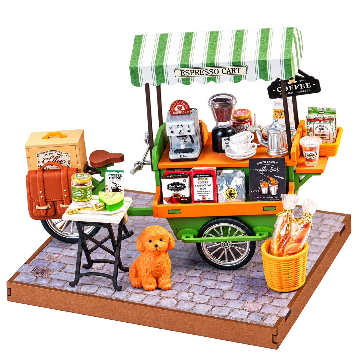 Rolife DIY Miniatuurhuis Aromatische Koffiekar DG182