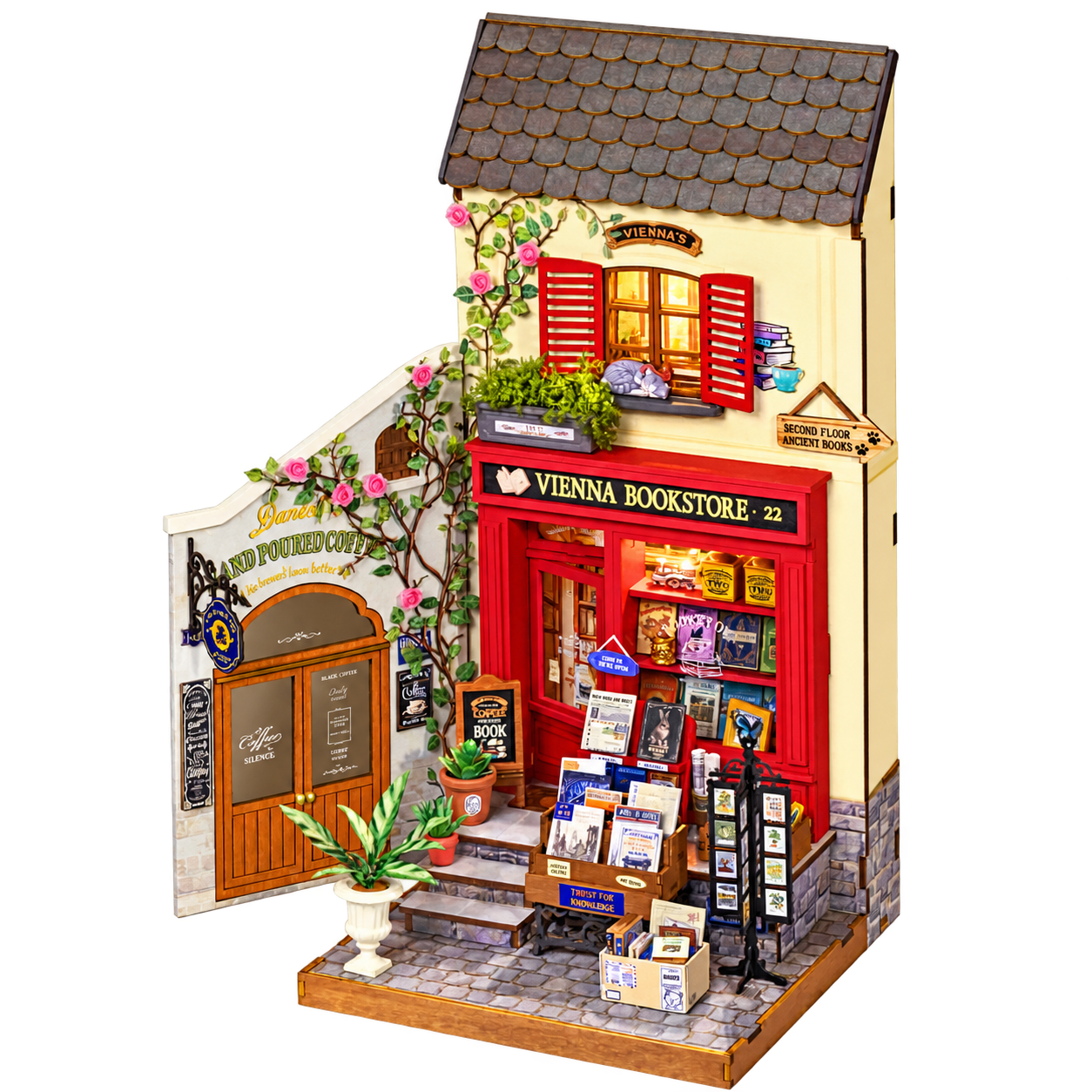 Rolife DIY Miniatuurhuis Weense Boekhandel DG183