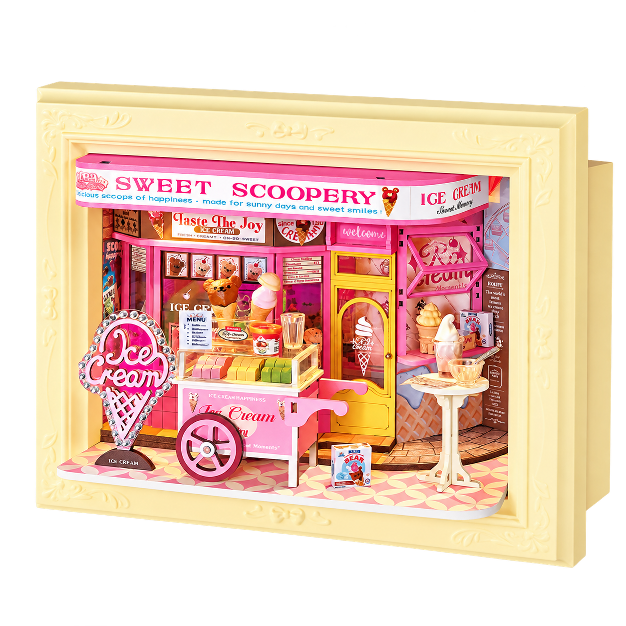 Rolife 3D Houten Puzzel Sweet Scoopery IJswinkel DP002
