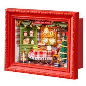 Rolife 3D Houten Puzzel Kerstavondfeest DP005