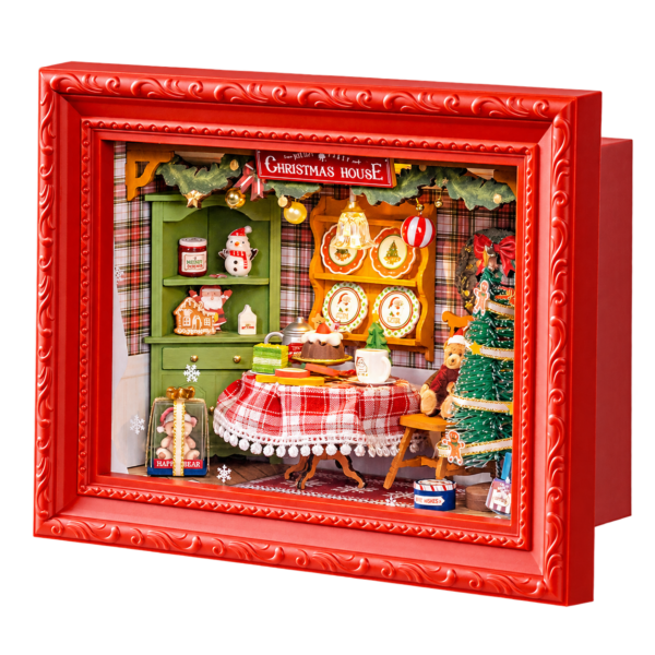 Rolife 3D Houten Puzzel Kerstavondfeest DP005