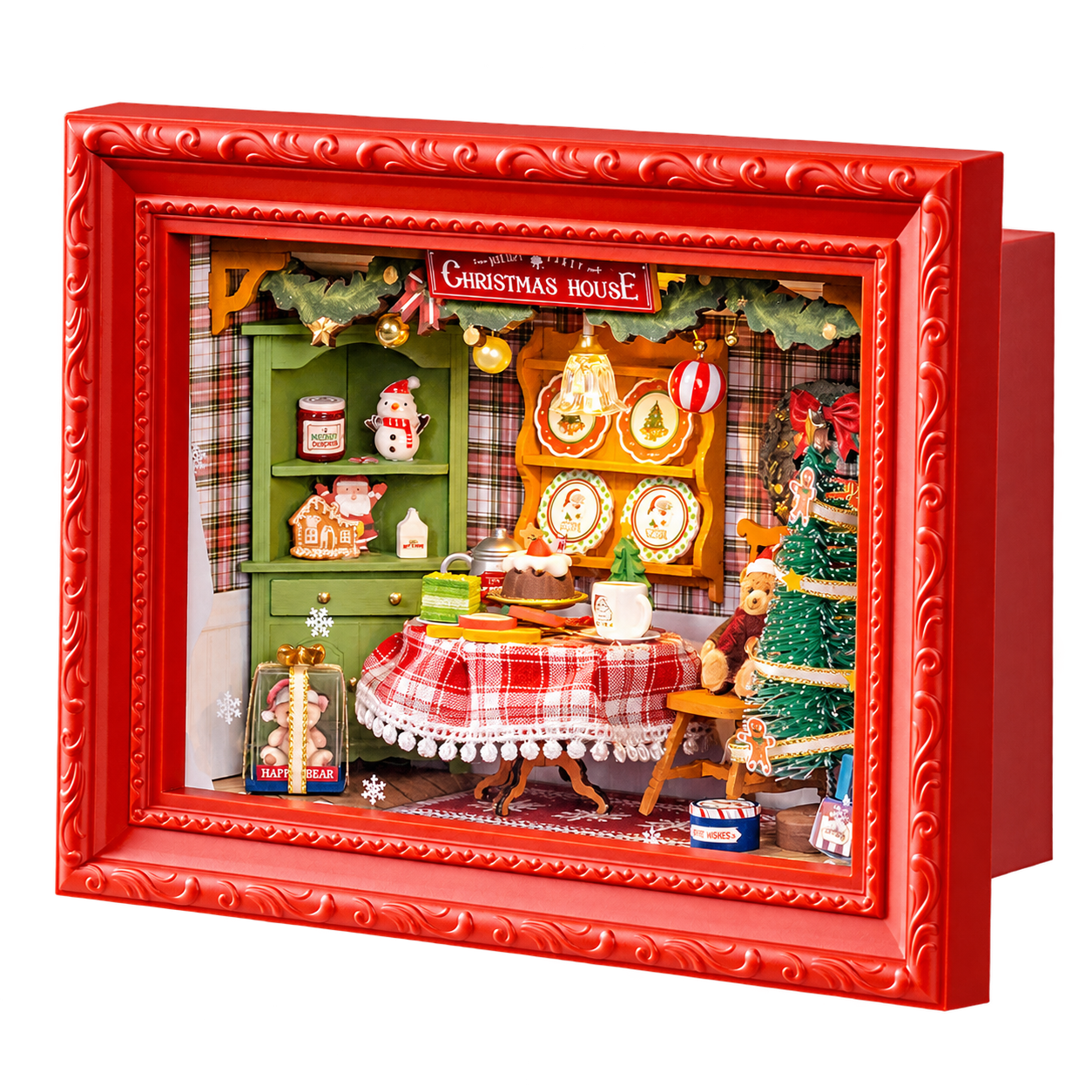 Rolife 3D Houten Puzzel Kerstavondfeest DP005