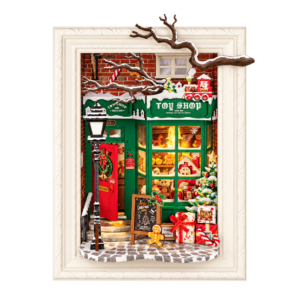 Rolife 3D Houten Puzzel Speelgoedwinkel van de Kerstman DP006