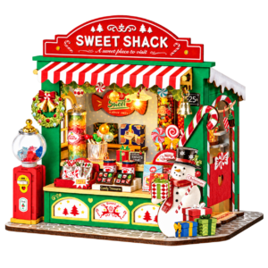Rolife DIY Miniatuurhuis Kerstsnoepkraam DS043