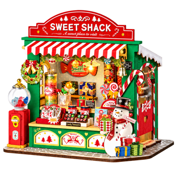 Rolife DIY Miniatuurhuis Kerstsnoepkraam DS043