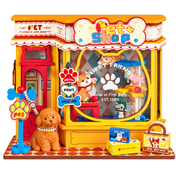 Rolife DIY Miniatuurhuis Pawfect Dierenwinkel DS045