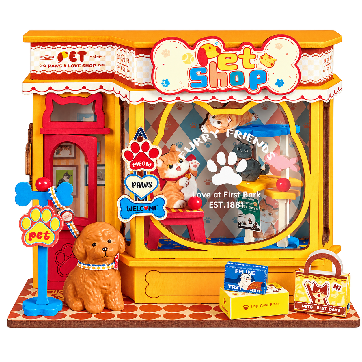 Rolife DIY Miniatuurhuis Pawfect Dierenwinkel DS045