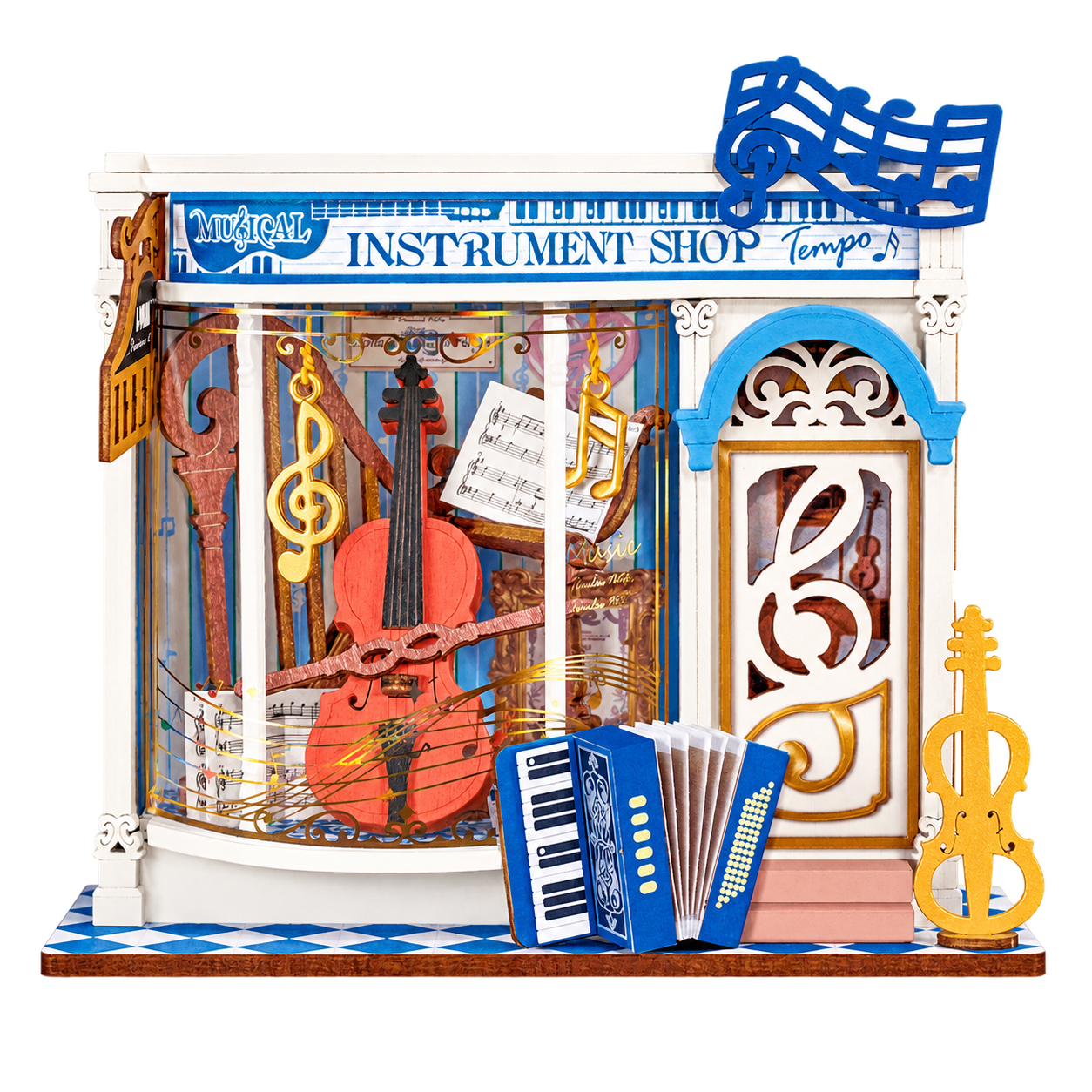 Rolife DIY Miniatuurhuis Melody Muziekinstrumentenwinkel DS047