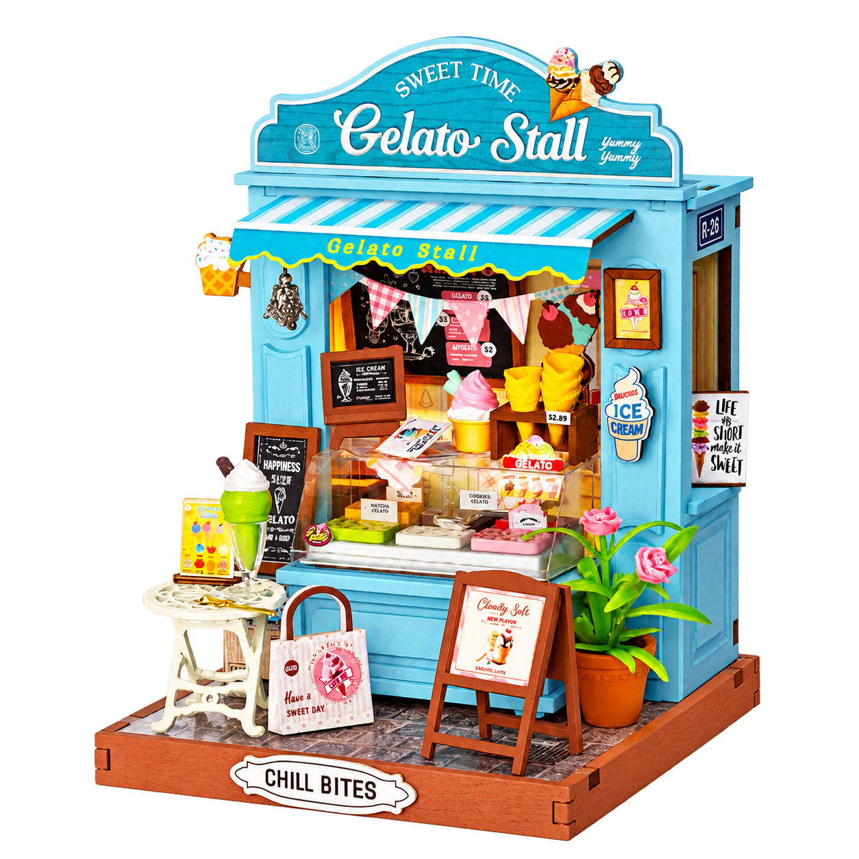 Rolife DIY Miniatuurhuis Gelato IJskraam DS052