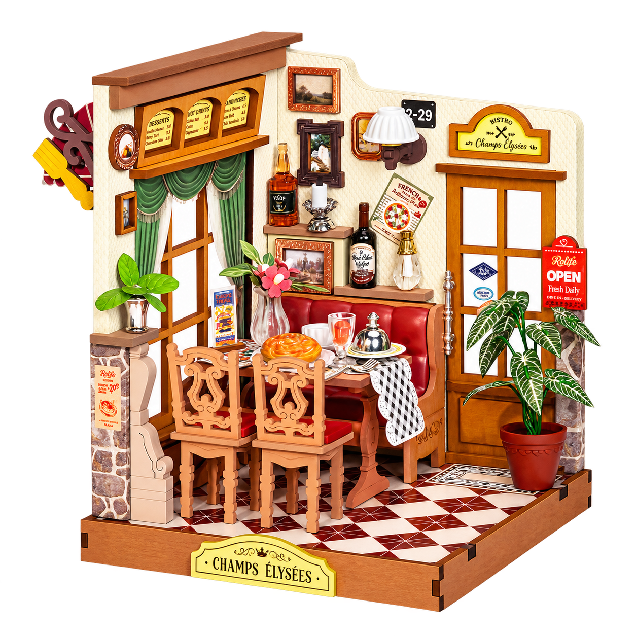 Rolife DIY Miniatuurhuis Champs-Élysées Bistro DS053