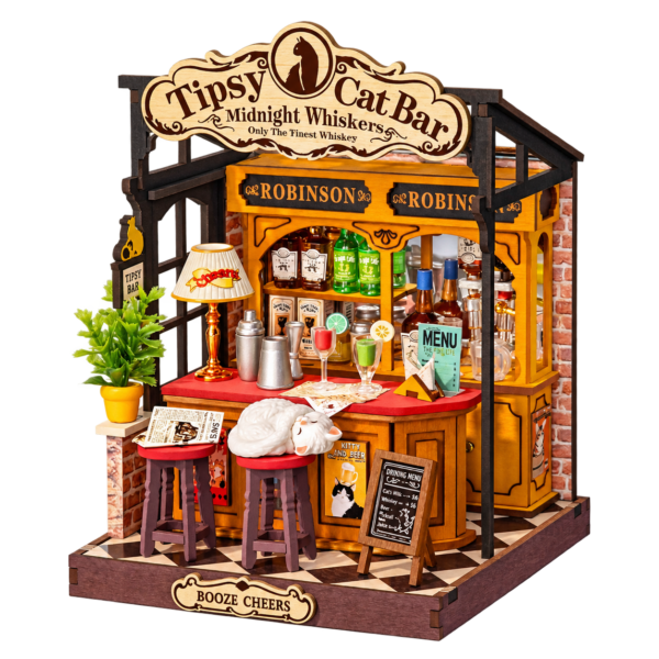 Rolife DIY Miniatuurhuis Tipsy Cat Bar DS054