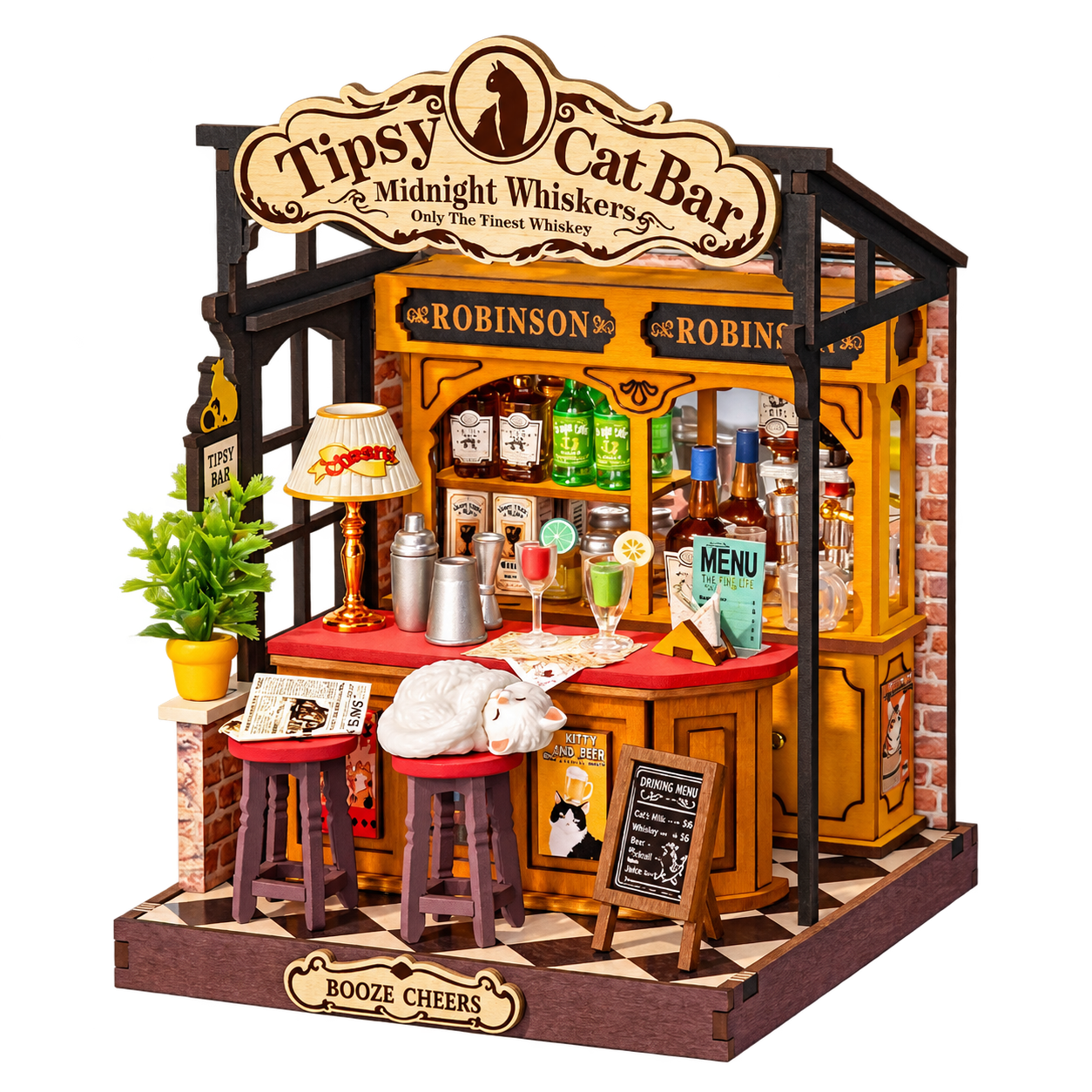 Rolife DIY Miniatuurhuis Tipsy Cat Bar DS054